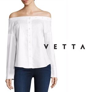 VETTA Capsule x Saks Classic White Button-Down Shirt